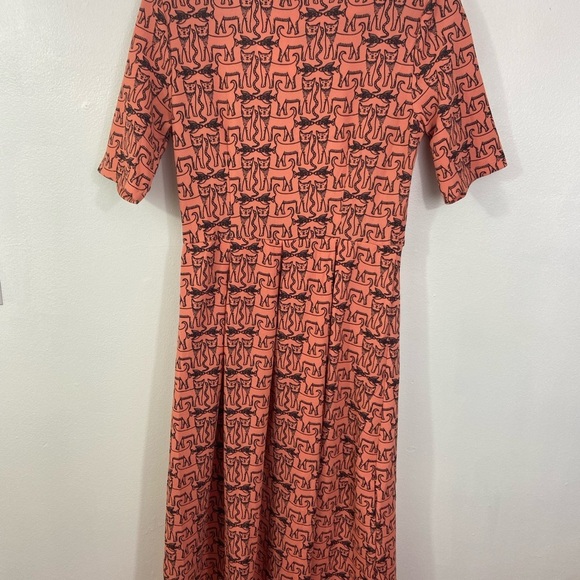 Compania Fantastica Dress NWT Cats Fish M ModCloth Novelty Print Fit and Flare - Picture 3 of 13